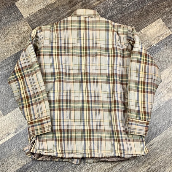 Vintage Arrow Insulated Flannel Size Large 90s Button Up Casual Workwear Collar - Picture 2 of 7